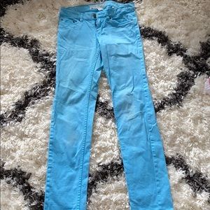 H&M Blue Straight-Legged Denim Pants